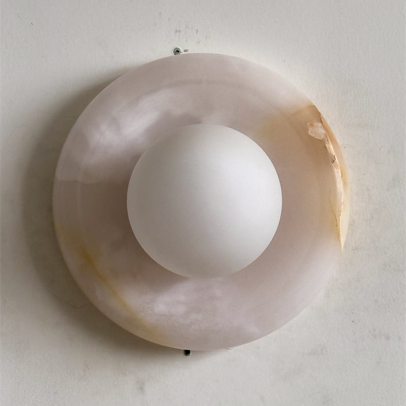 Orli White Onyx Sconce