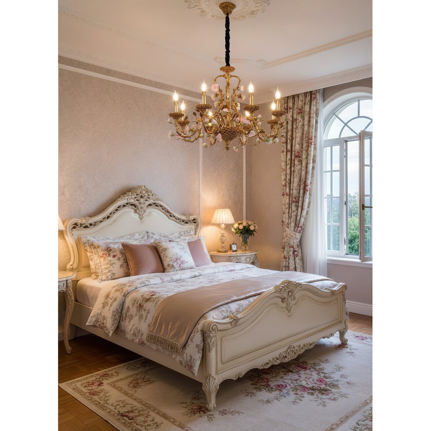 Sabine Flowers Chandelier
