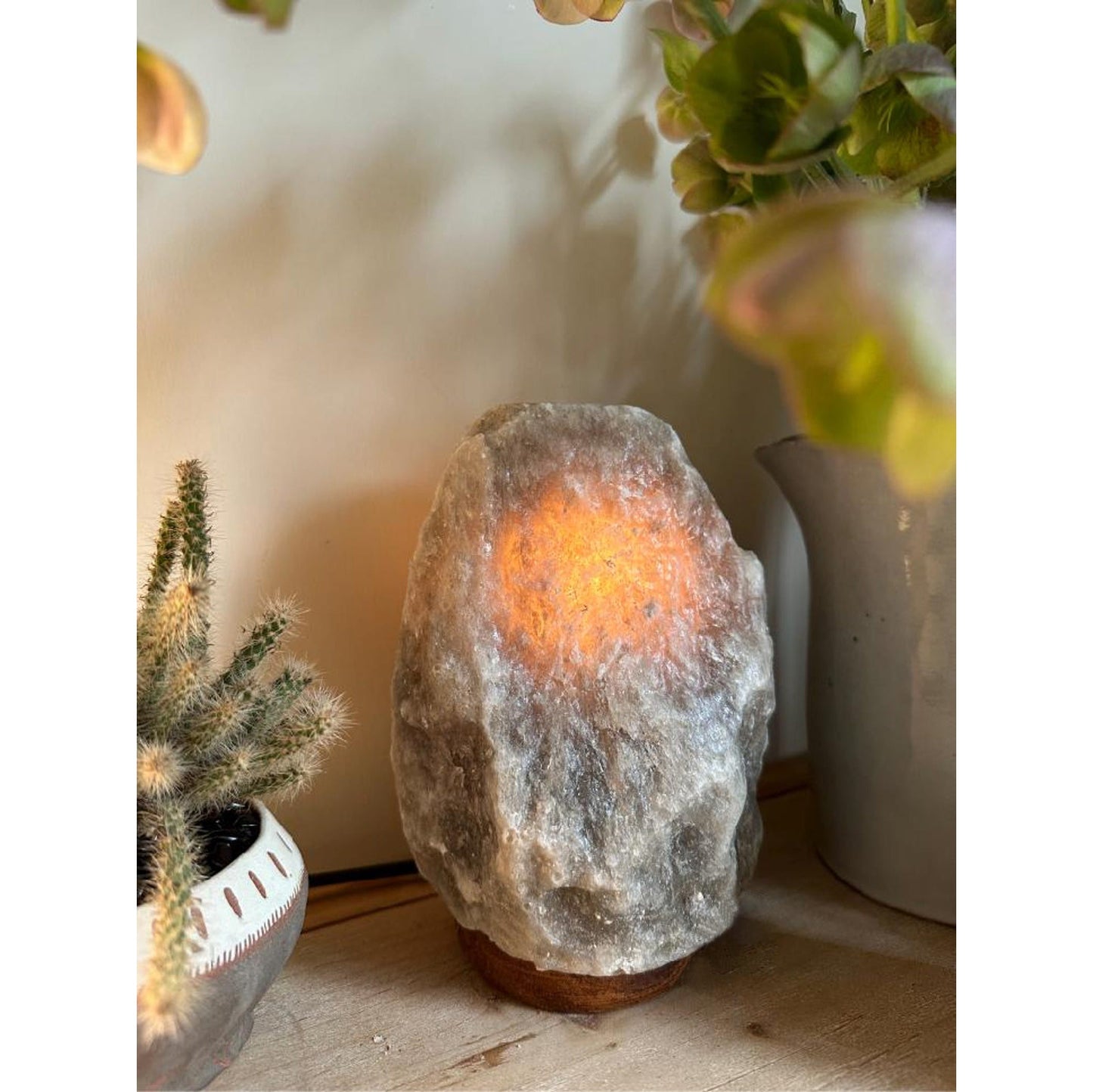 Salt Stone Table Lamp