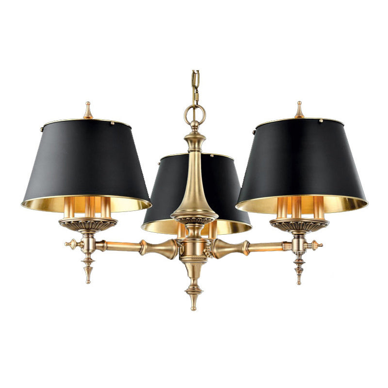Multi-Arm Brass Candle Chandelier