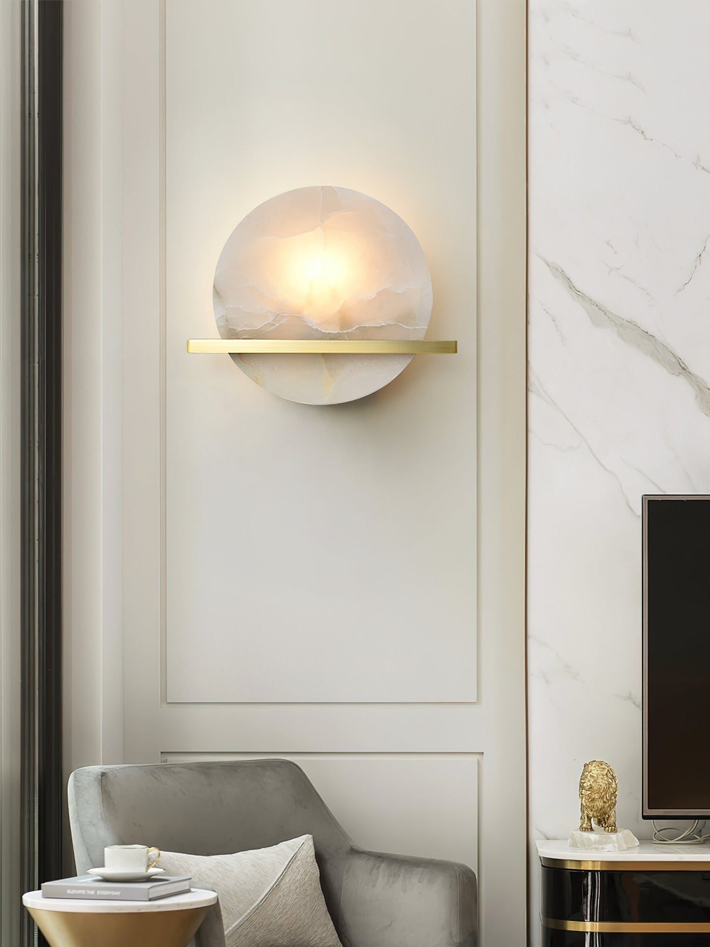 Savion Alabaster Wall Lamp