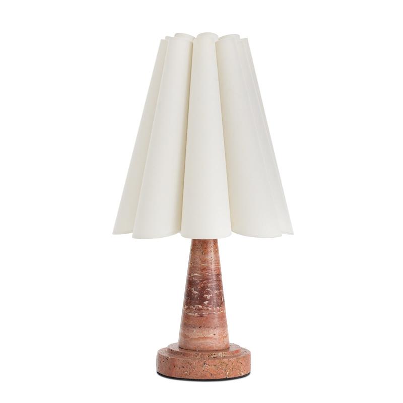 Shadon Marble Pleated Table Lamp