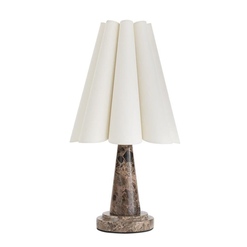 Shadon Marble Pleated Table Lamp