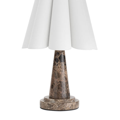 Shadon Marble Pleated Table Lamp