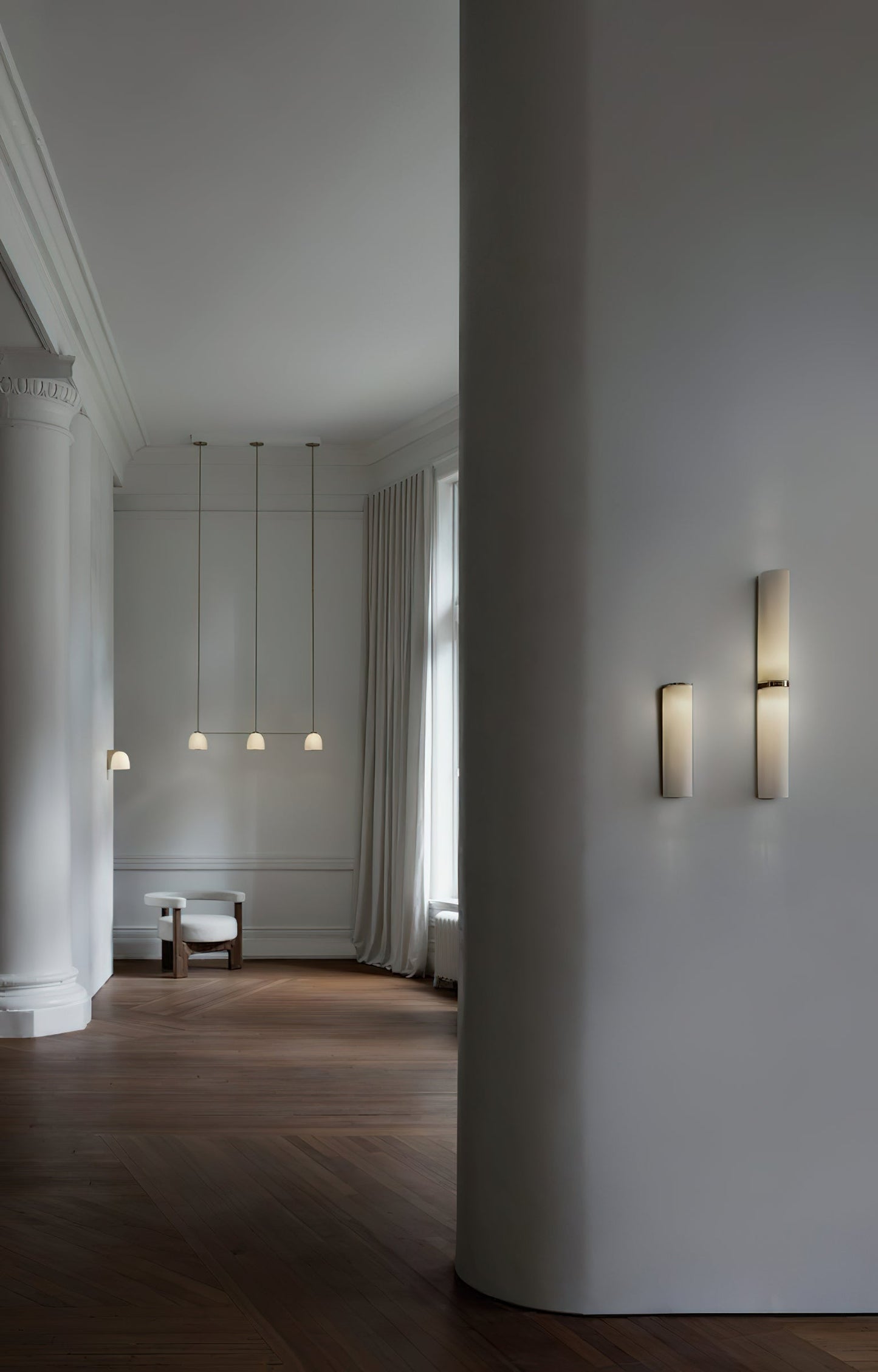 Arched Glass Tube Wall Sconce