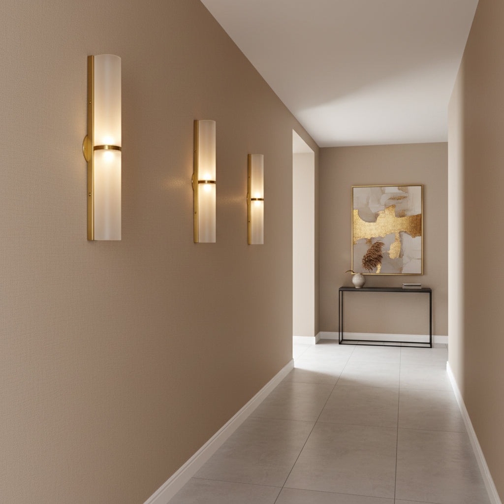 Arched Glass Tube Wall Sconce