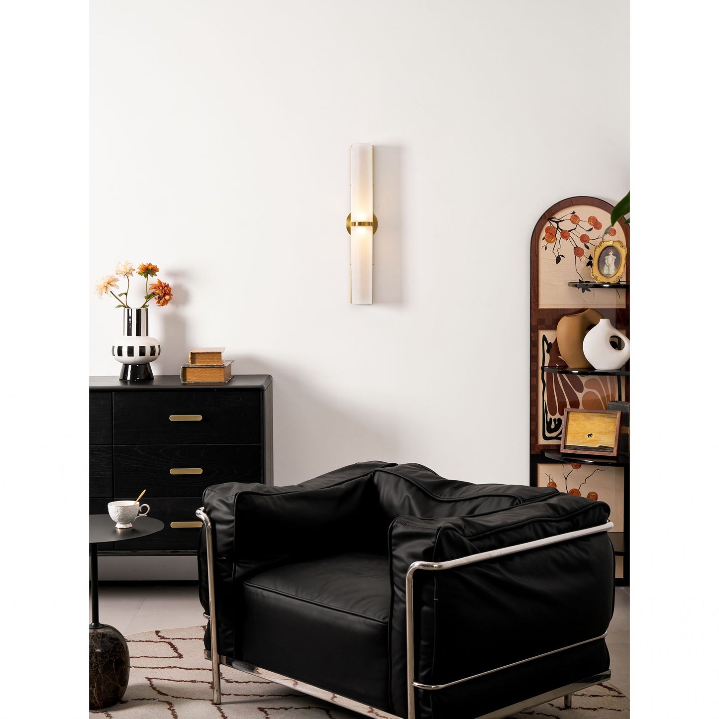 Arched Glass Tube Wall Sconce