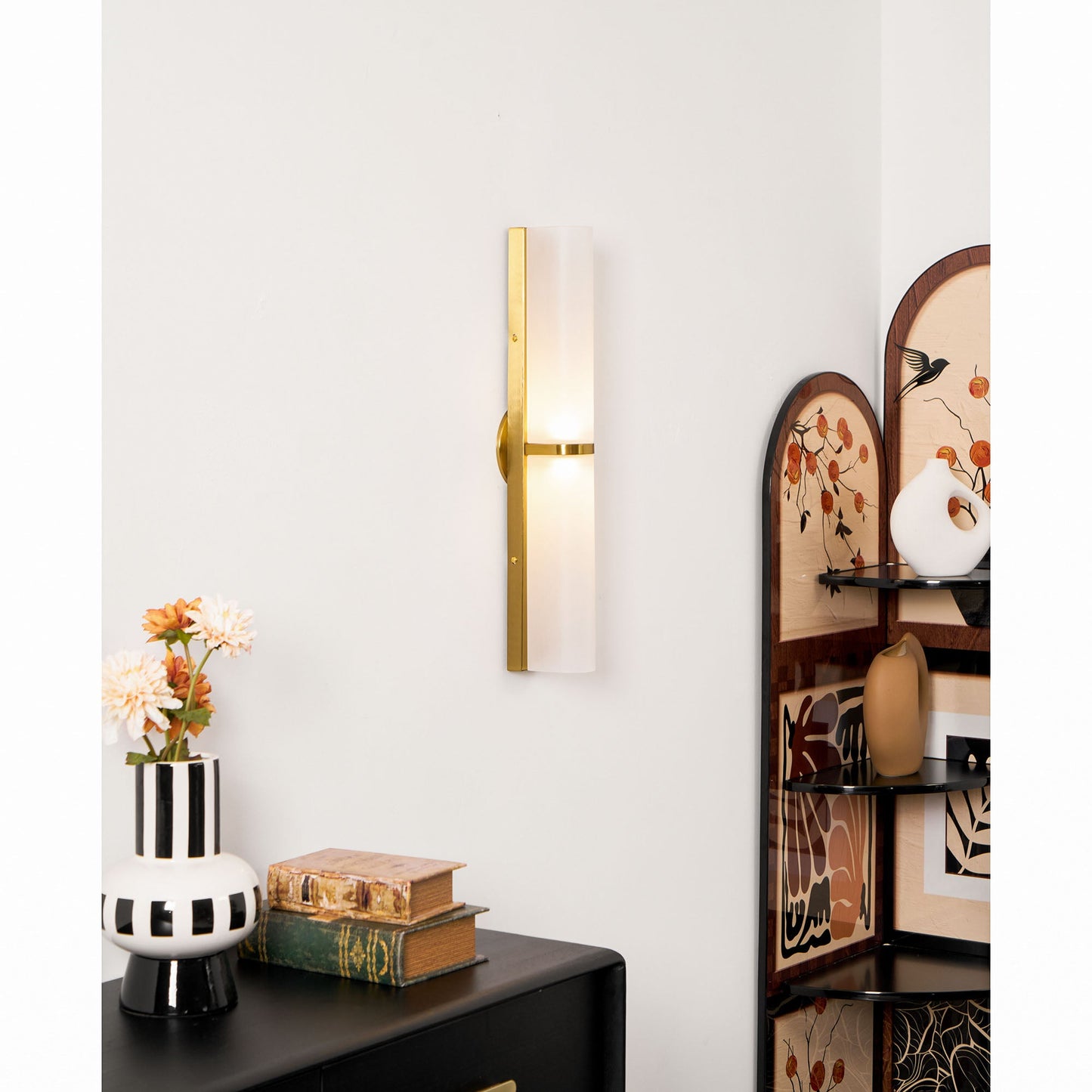 Arched Glass Tube Wall Sconce