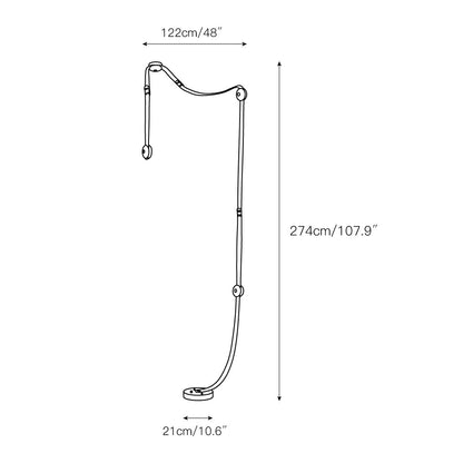Snaps LED Floor-to-Ceiling Lamp