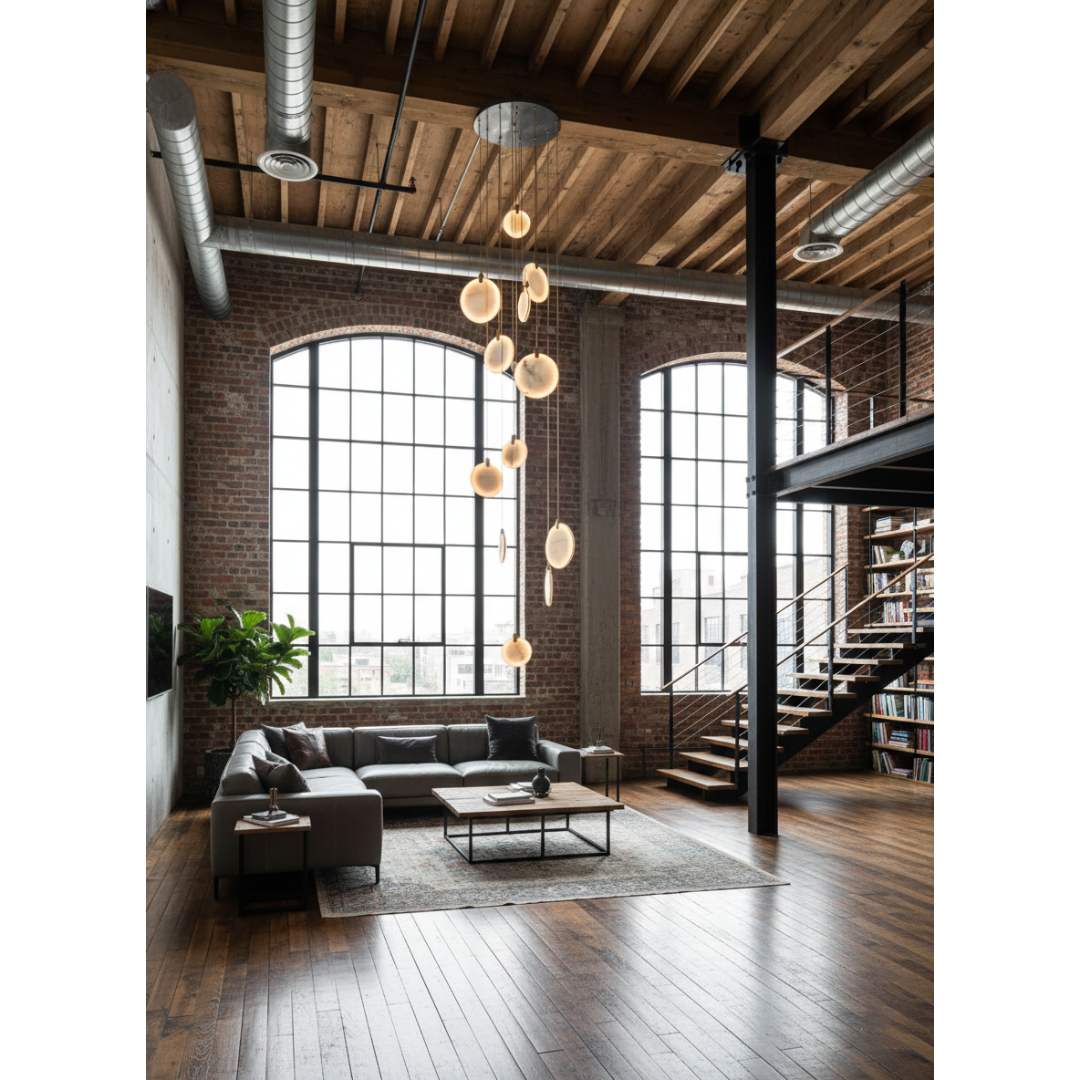 Soho Alabaster Pendant Light