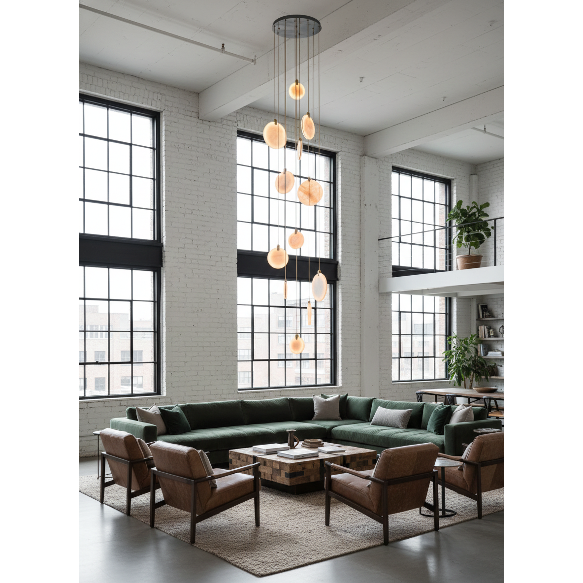 Soho Alabaster Pendant Light