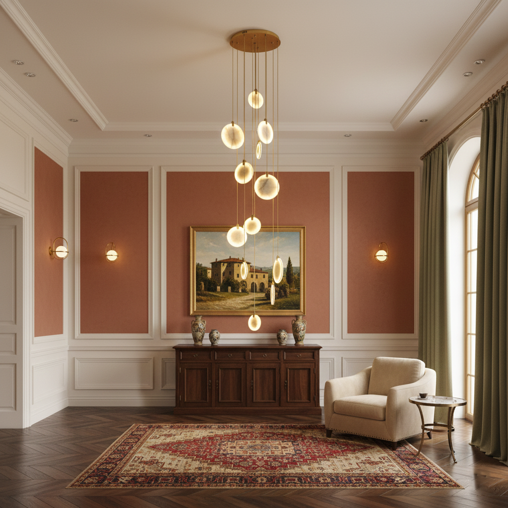 Soho Alabaster Pendant Light