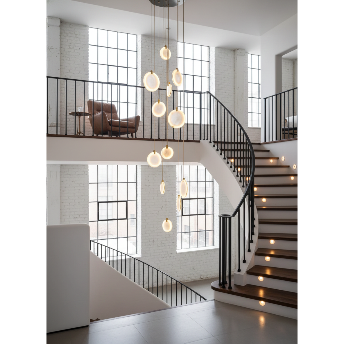 Soho Alabaster Pendant Light