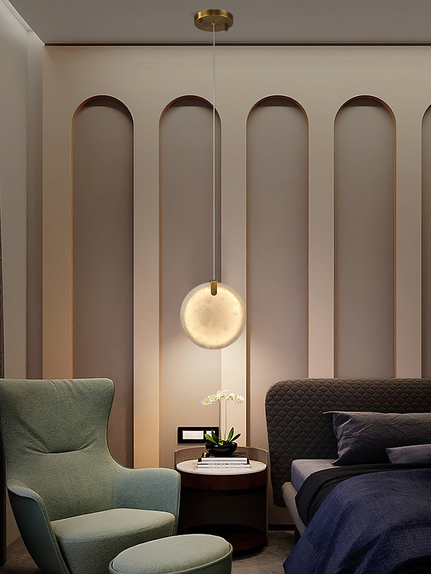 Soho Alabaster Pendant Light
