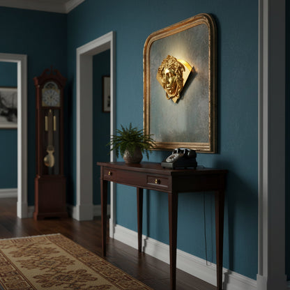 Sphinx Brass Wall Lamp