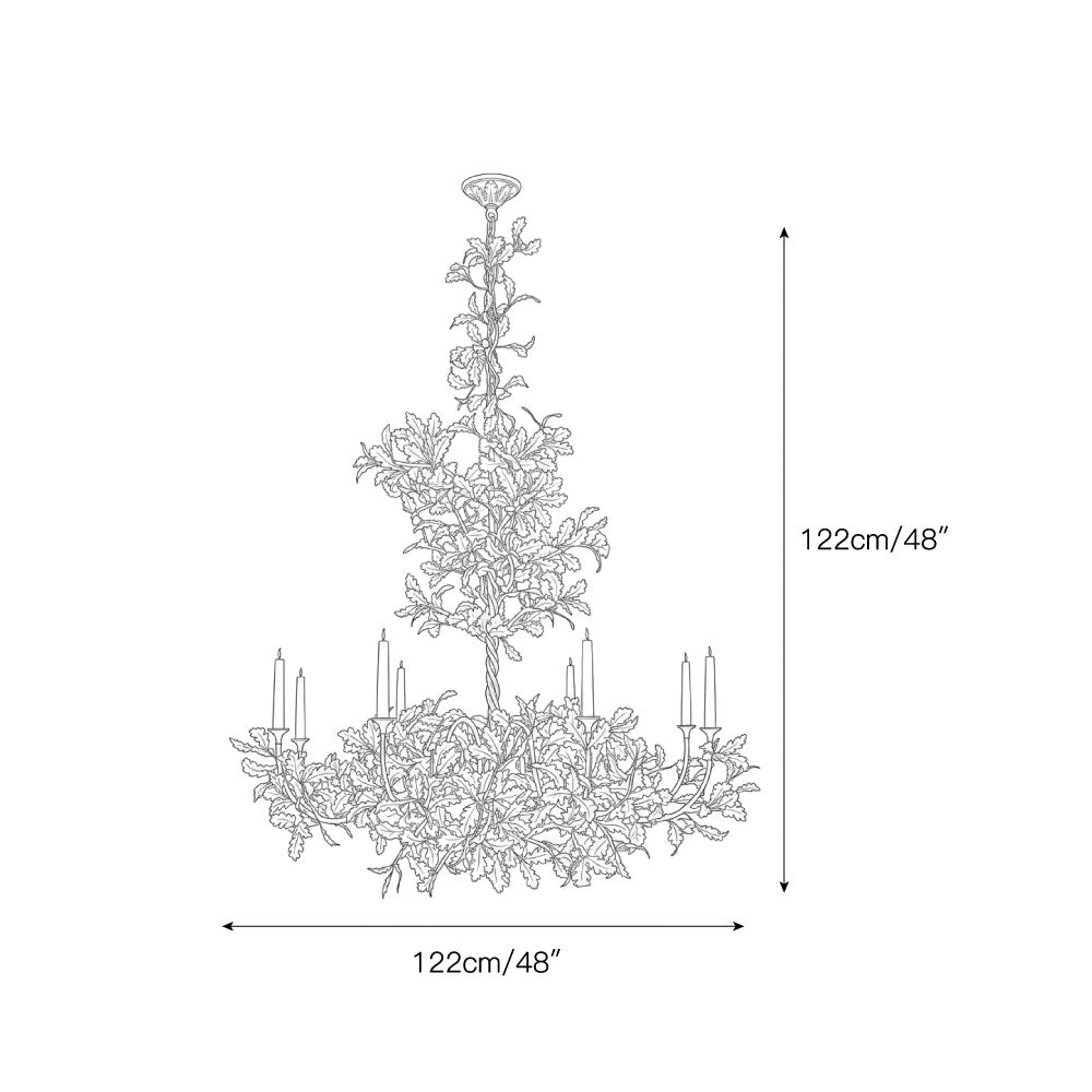 Spring Oak Tree Chandelier