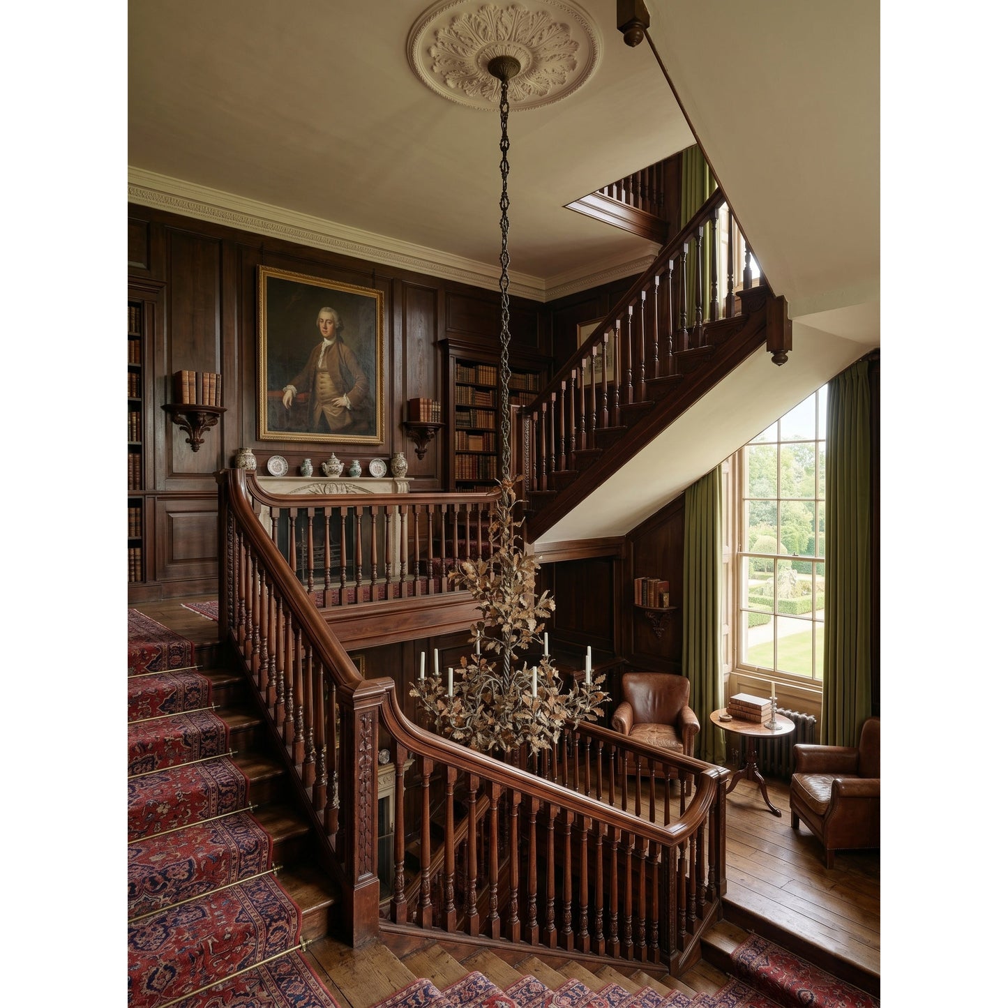 Spring Oak Tree Chandelier