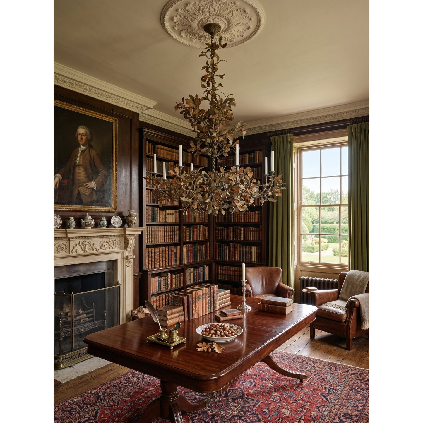 Spring Oak Tree Chandelier