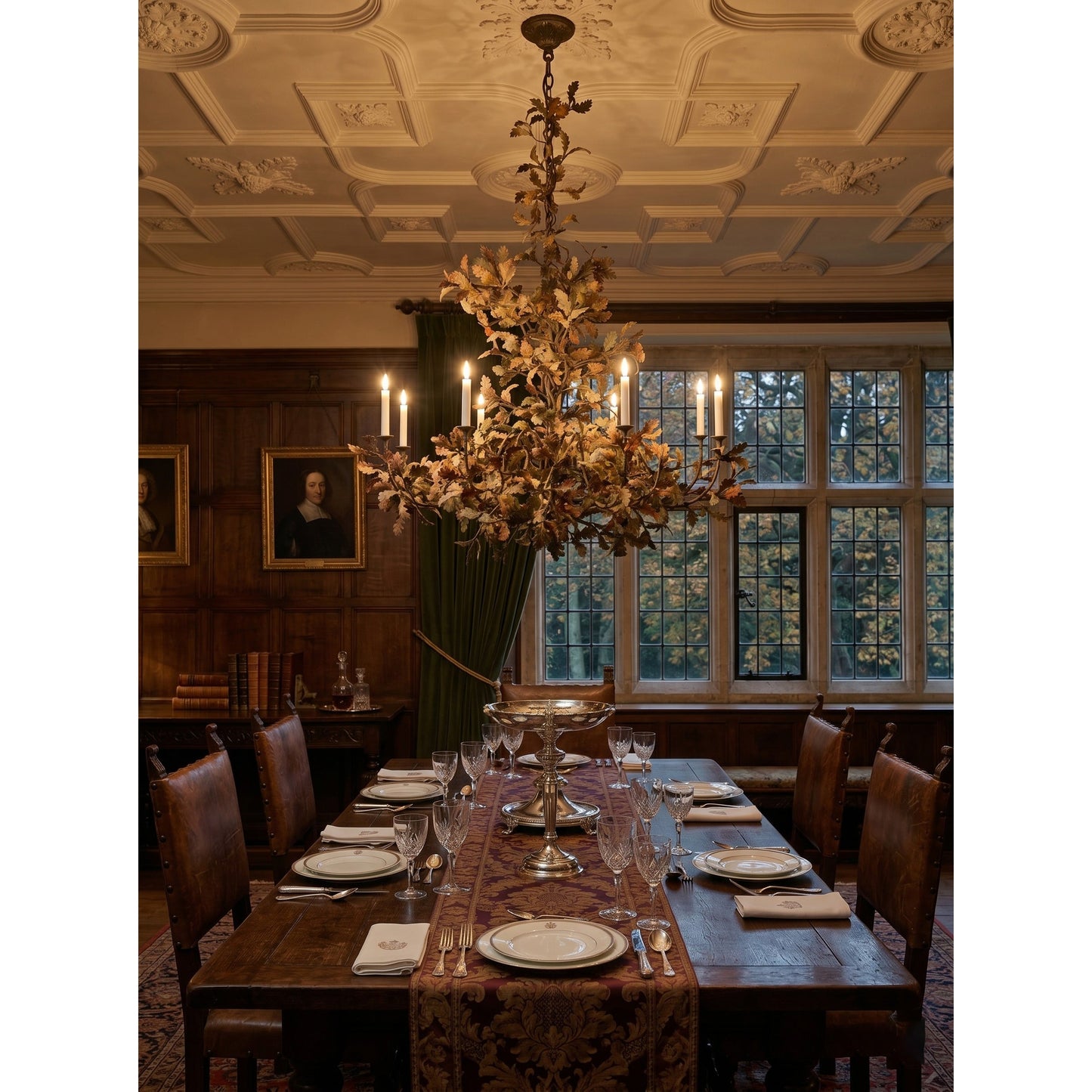 Spring Oak Tree Chandelier