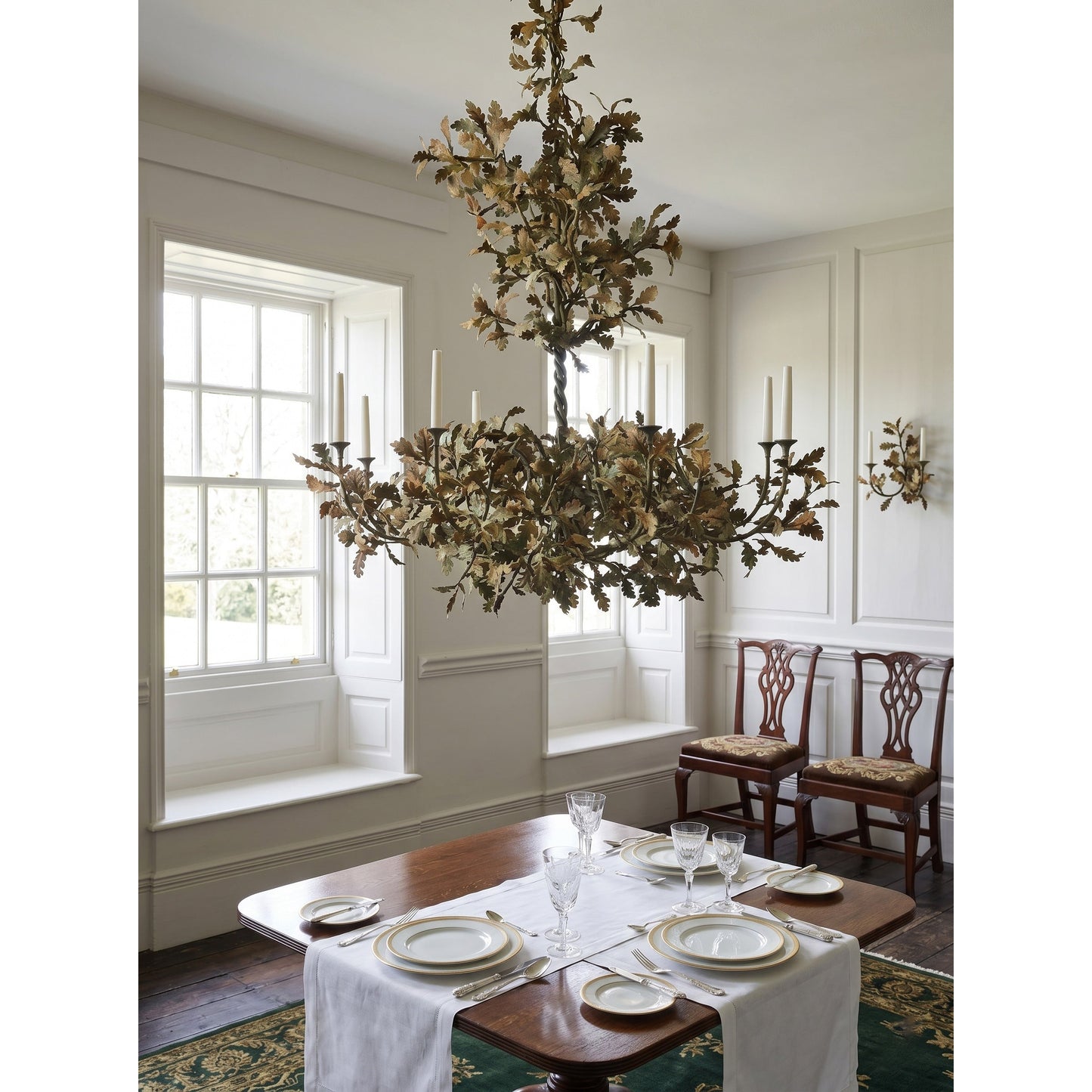 Spring Oak Tree Chandelier