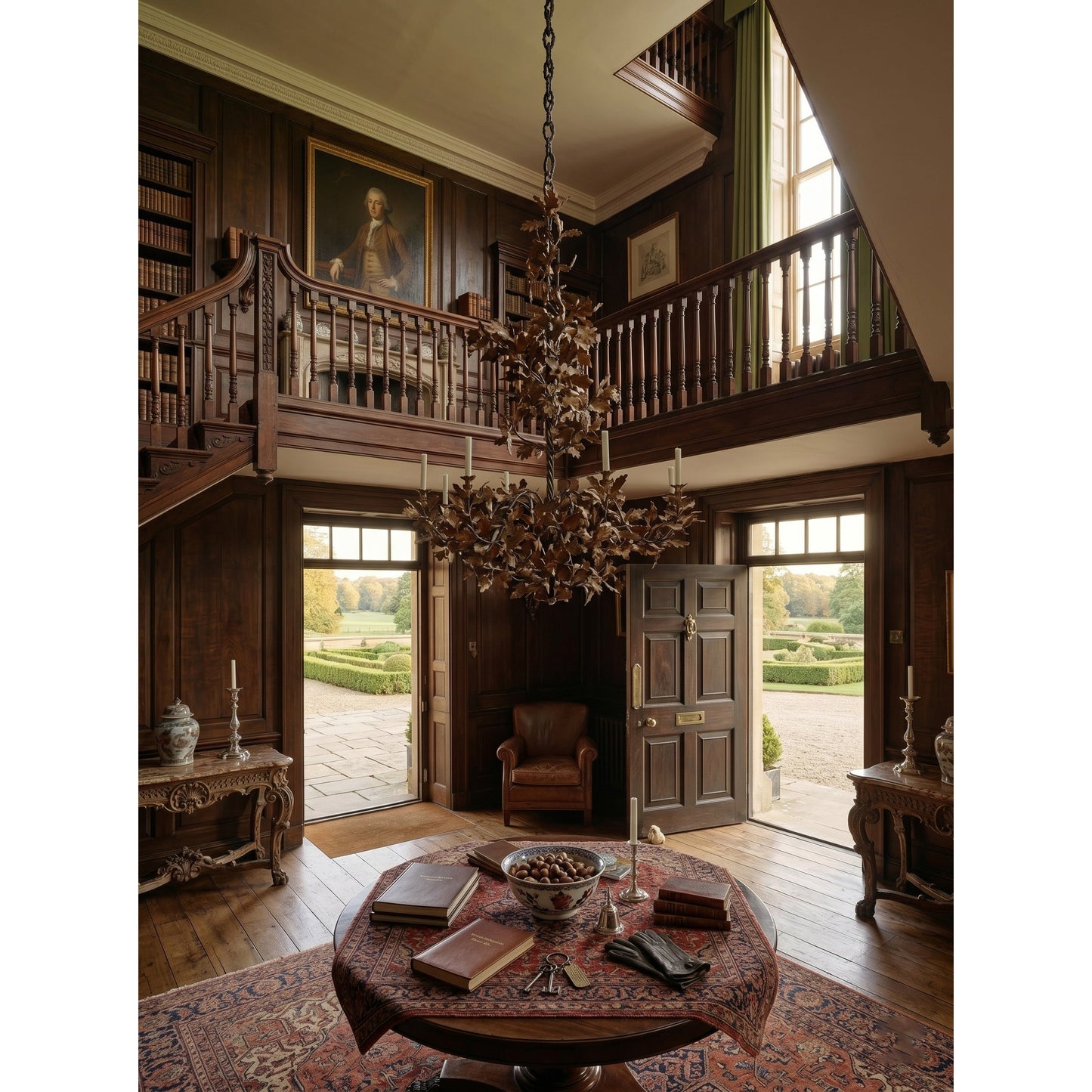 Spring Oak Tree Chandelier