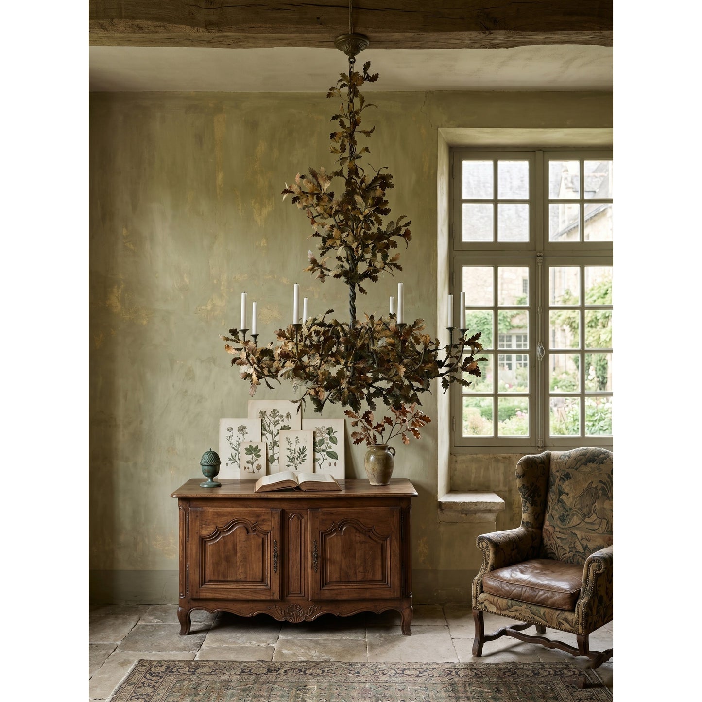 Spring Oak Tree Chandelier