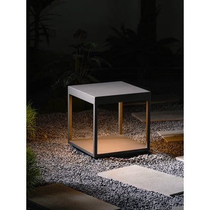 Square Frame Fence Post Outdoor Light