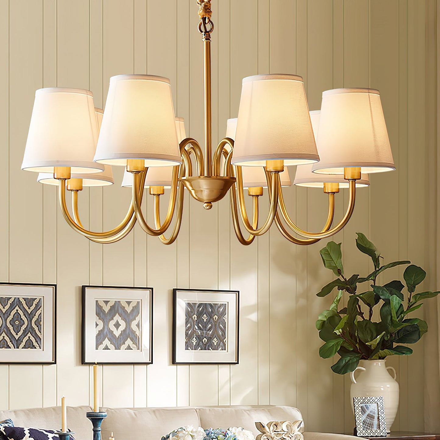Aged Stacey Chandelier
