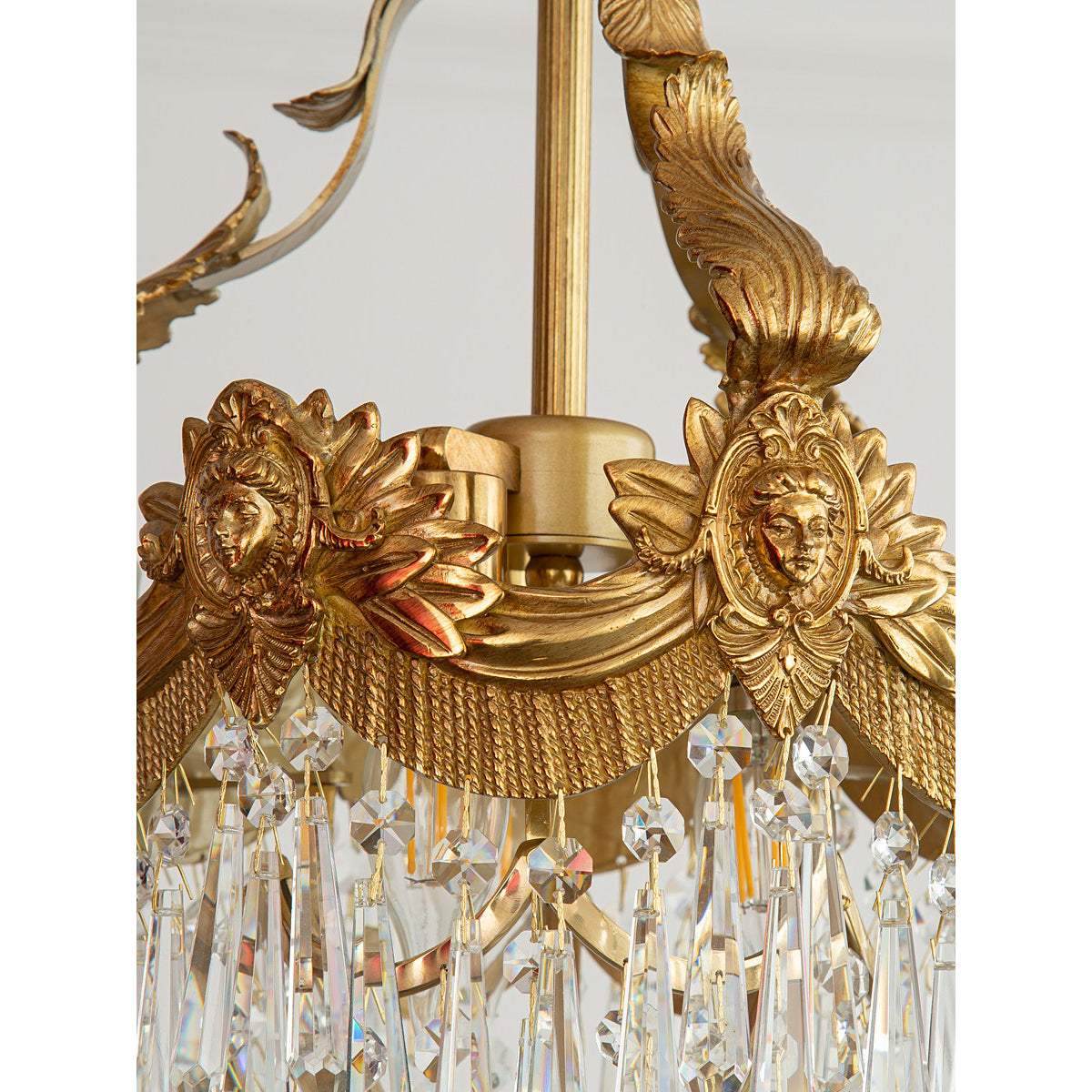 Stained Crystal Linear Pendant Lamp