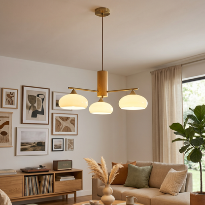 Elliptical Persimmon Chandelier