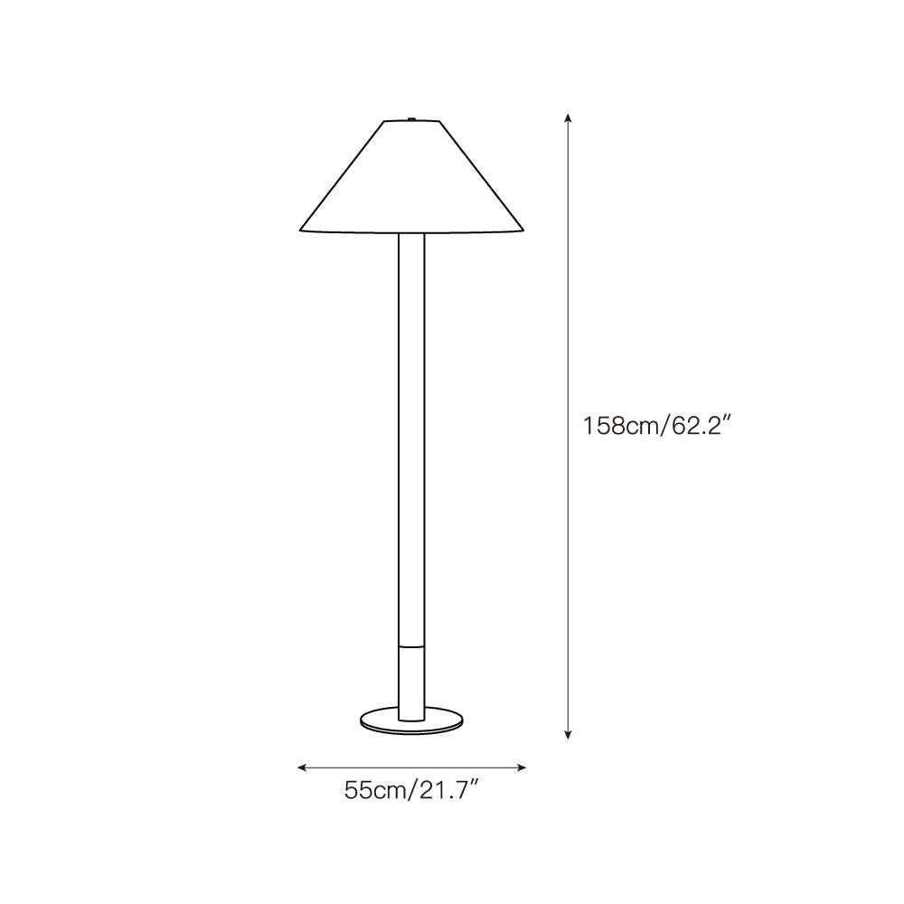 Sterling Travertine Floor Lamp