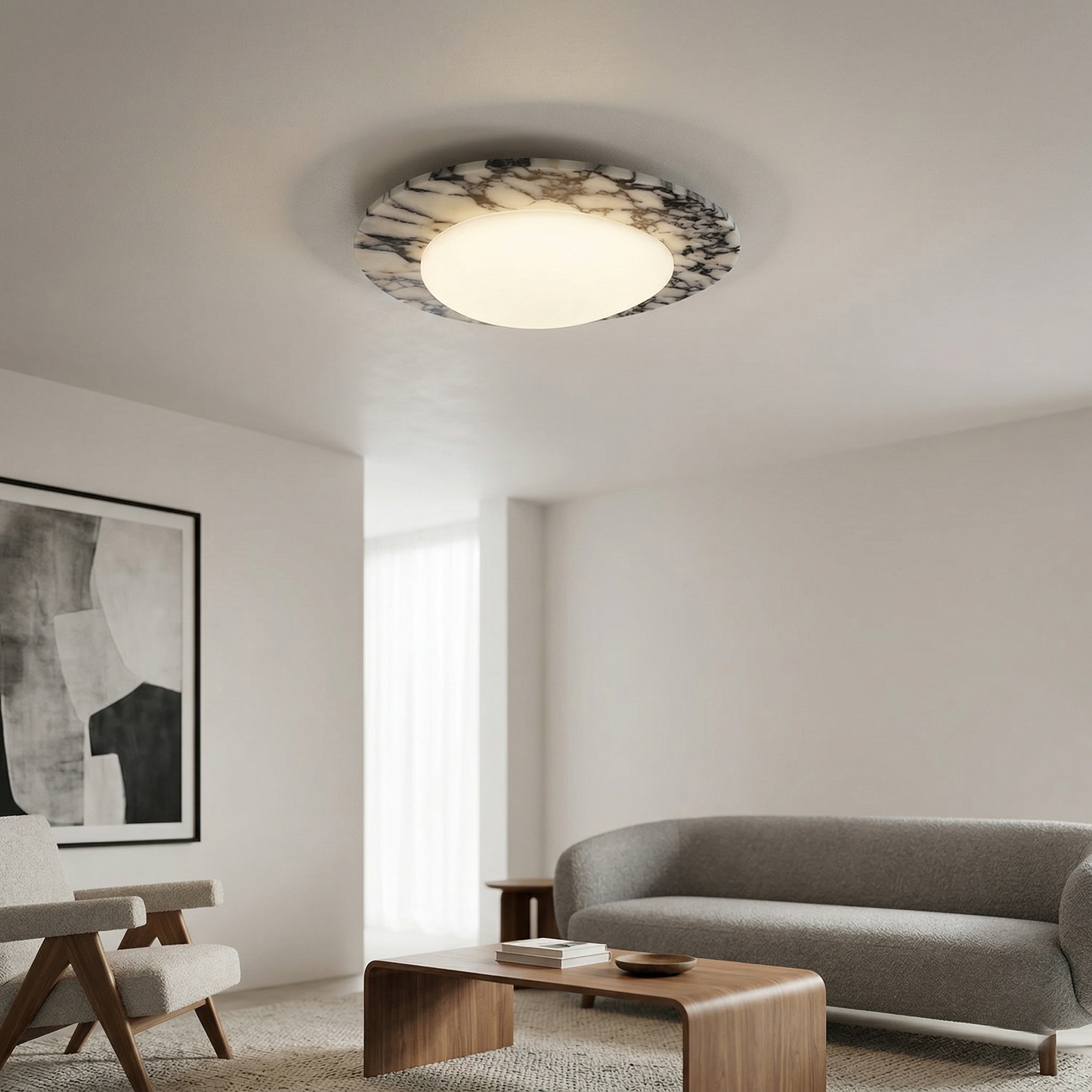 Emma Marble Ceiling Lamp