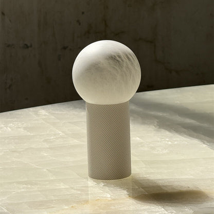 Cordless Alabaster Table Lamp (Built-in Battery)