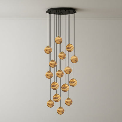 Sultana Alabaster Cluster Chandelier
