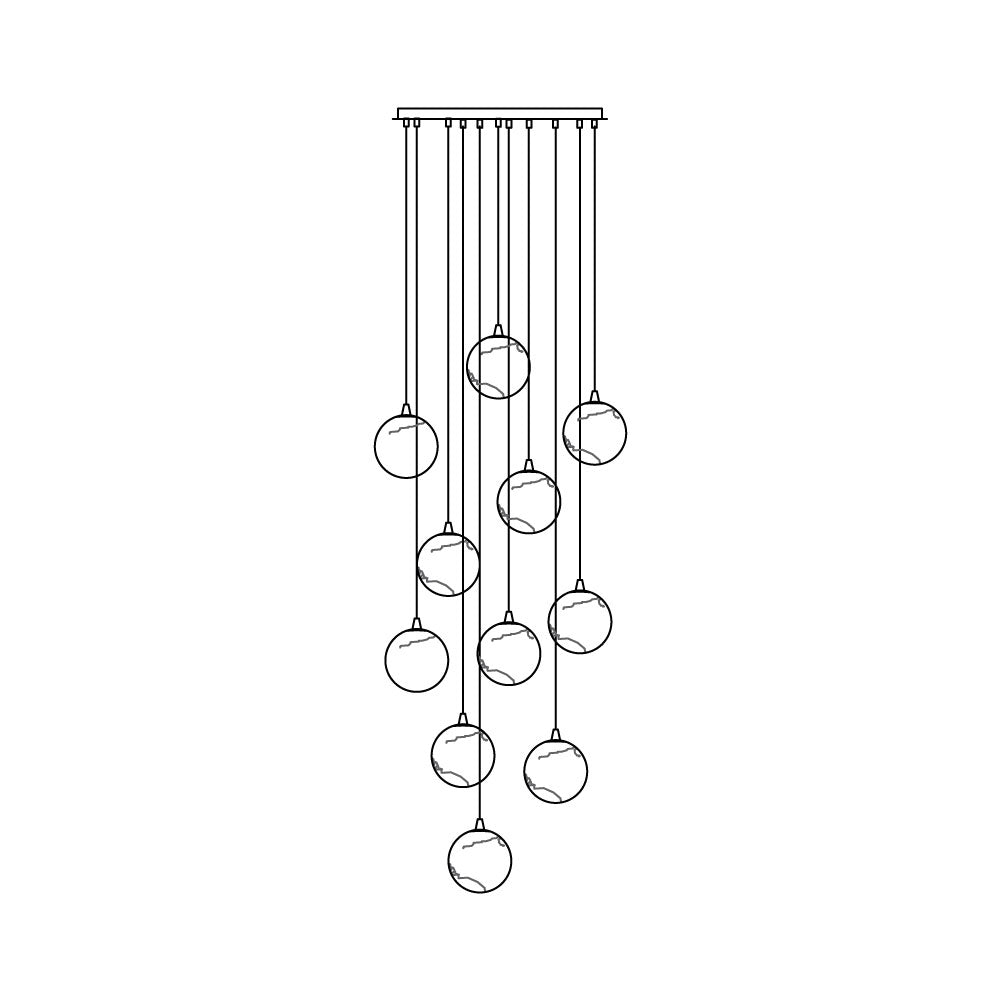 Sultana Alabaster Cluster Chandelier