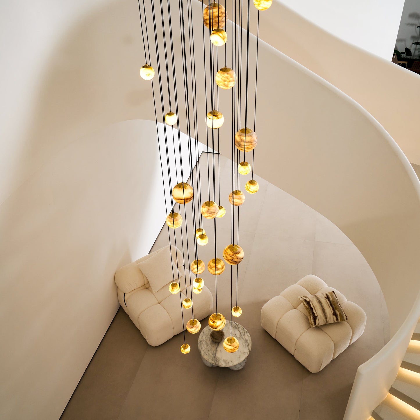 Sultana Alabaster Cluster Chandelier