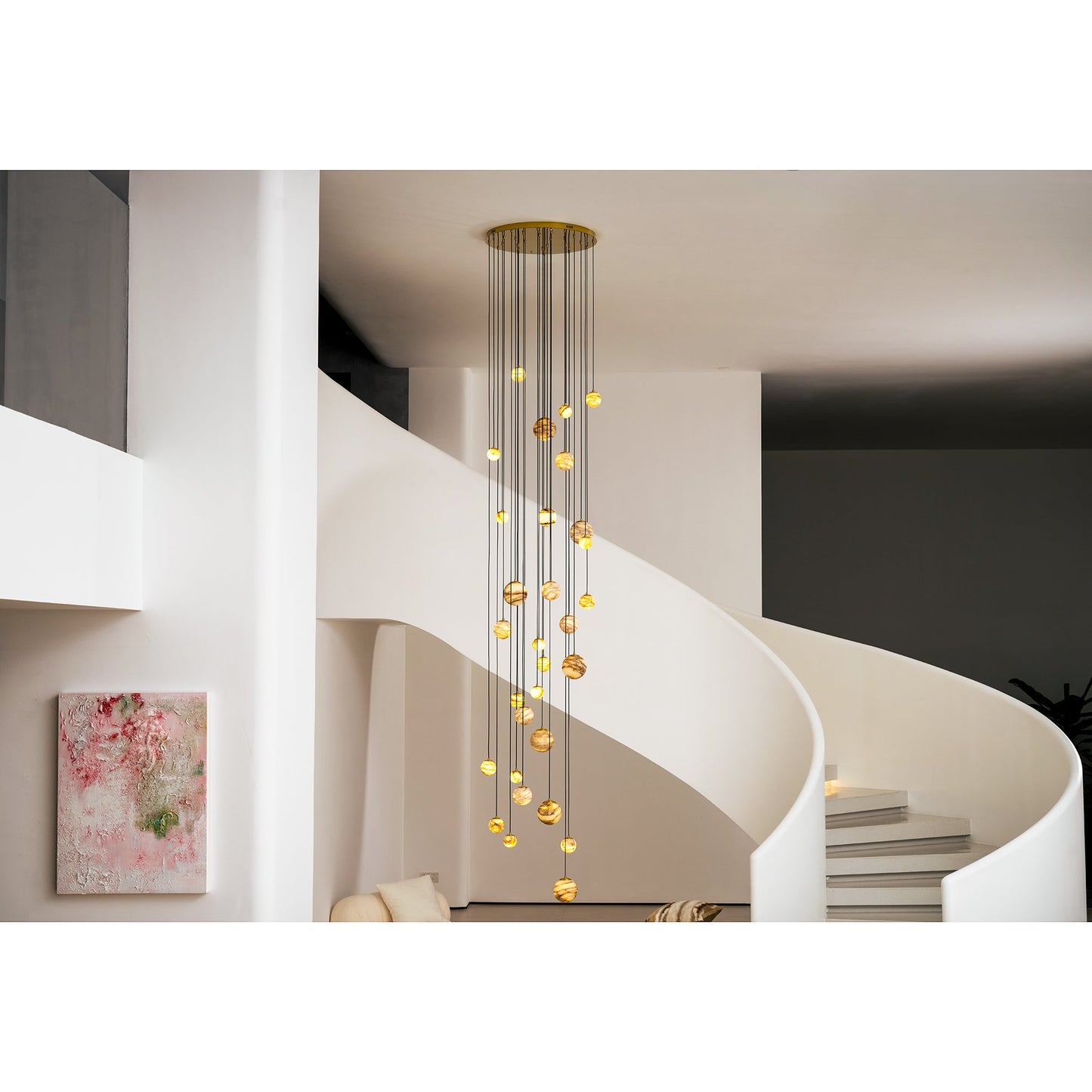 Sultana Alabaster Cluster Chandelier