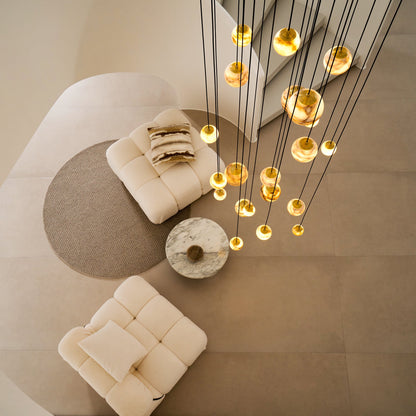 Sultana Alabaster Cluster Chandelier