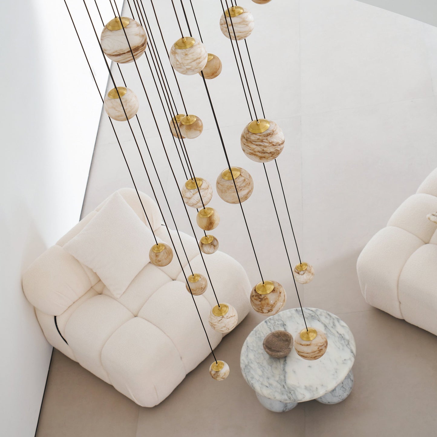 Sultana Alabaster Cluster Chandelier