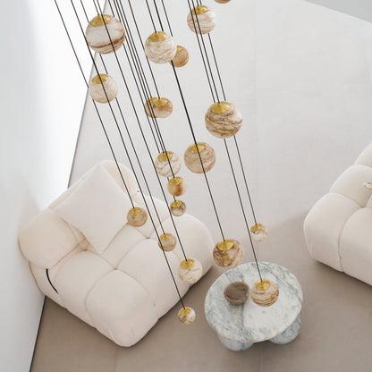 Sultana Alabaster Cluster Chandelier