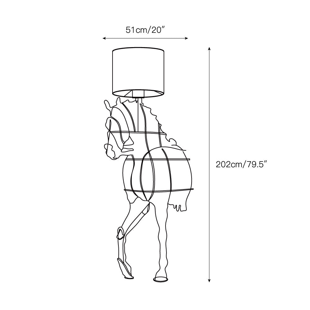 Tete Horse Floor Lamp