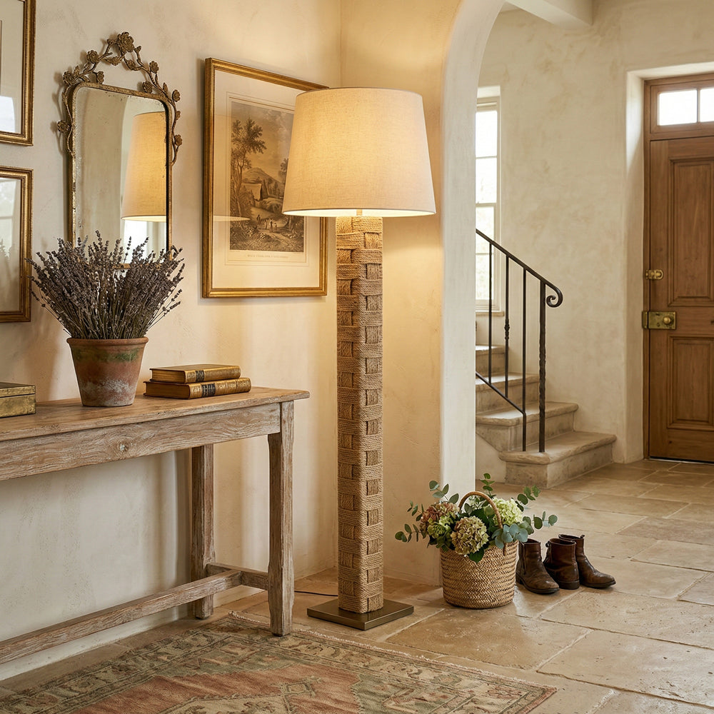 Textile Block Floor Lamp