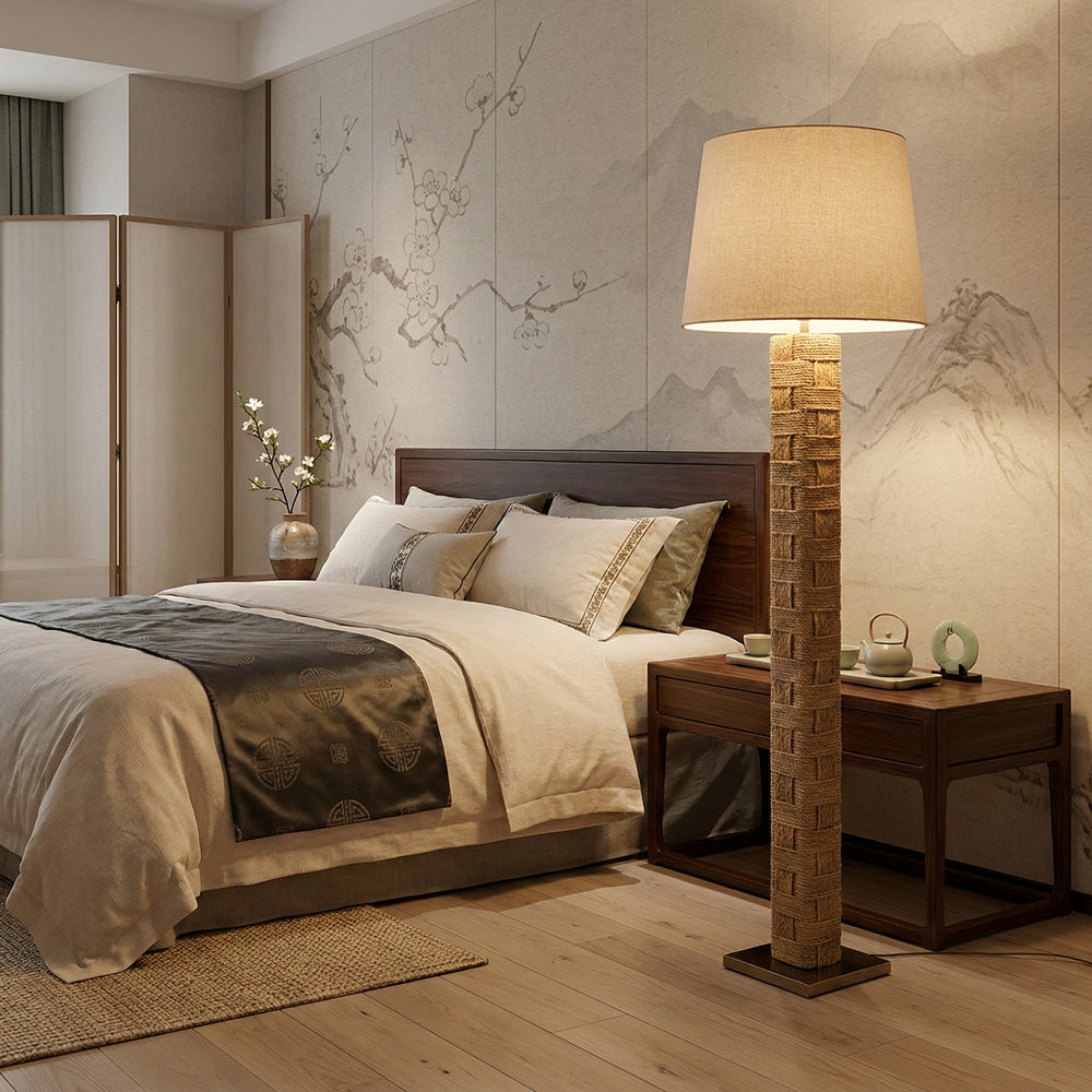 Textile Block Floor Lamp