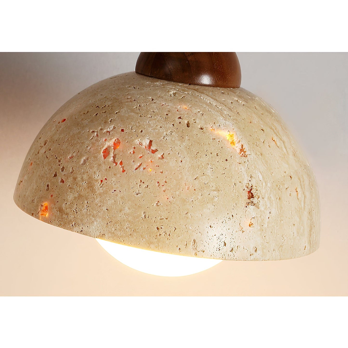 Tia Travertine Swing Arm Plug-in Sconce