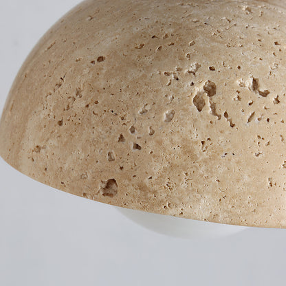 Tia Travertine Swing Arm Plug-in Sconce