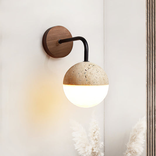 Tia Travertine Wall Lamp