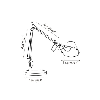 Articulated Aluminum Desk Lamp