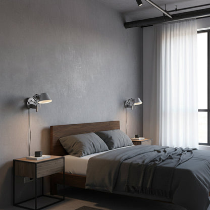 Brady Rocker Arm Plug-in Sconce