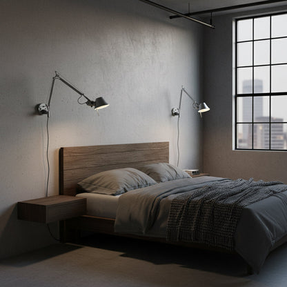 Brady Rocker Arm Plug-in Sconce