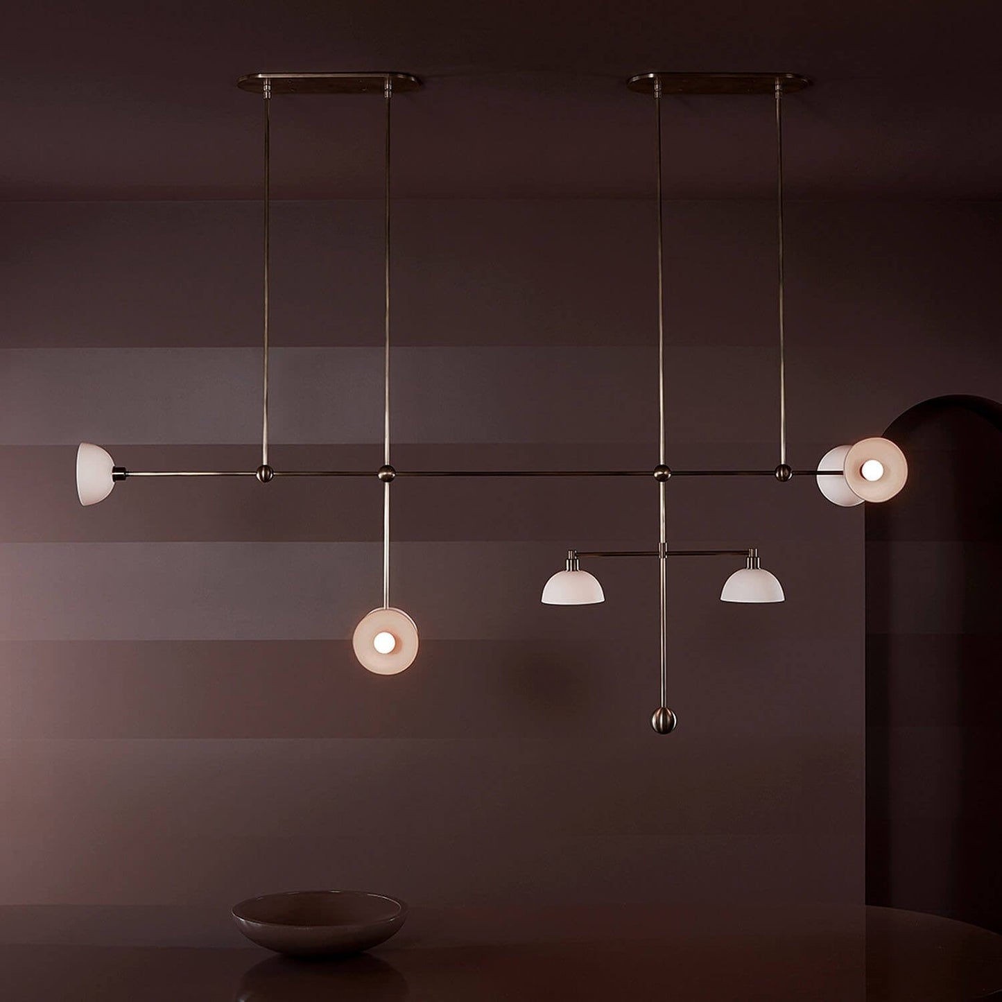 Counterbalance Linear Chandelier